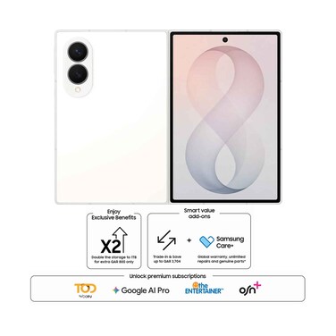 Samsung Galaxy Z Fold 8 5G 1TB Storage 16GB RAM Smartphone 7.6" Cream
