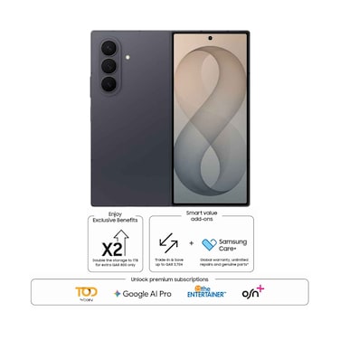 Samsung Galaxy Z Fold 8 Ultra 5G Smartphone 1TB Storage 16GB RAM 8 Inche Graphite