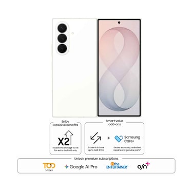 Samsung Galaxy Z Fold 8 Ultra 5G Smartphone 512GB Storage 12GB RAM 8 Inche Cream