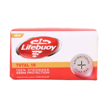Lifebuoy Total 10 Antibacterial Soap Bar for Germ Protection 125g