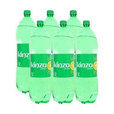 Kinza Lemon Carbonated Drink 2lx6 Pieces