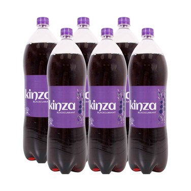 Kinza Black Currant Carbonated Drink 2lx6 Pieces