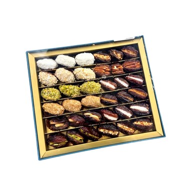 Medjool Dates Coated &amp; Stuffed Mix 36 Pieces