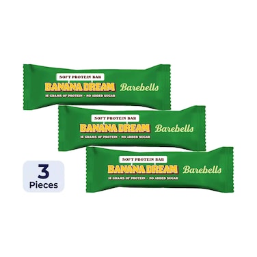 Barebells Banana Dream Soft Chocolate Protein Bar 55gx3 Pieces