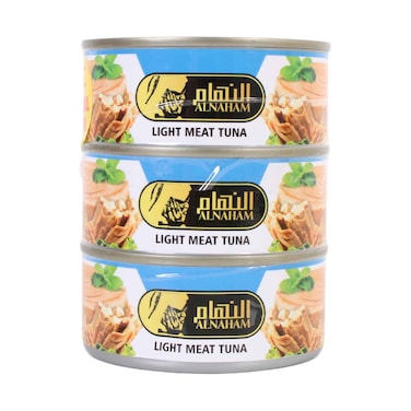 Al Naham Light Meat Tuna Chunk in Water 160gx3 Pieces