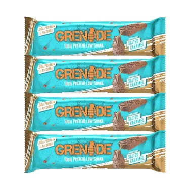 Grenade Salted Caramel High Protein Low Sugar Bar 60gx4 Pieces