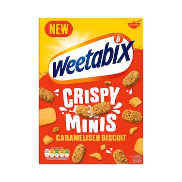 Weetabix Crispy Minis Caramel Biscuit Flavour Cereal, 500g