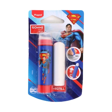 Maped Superman Eraser With Refill Set