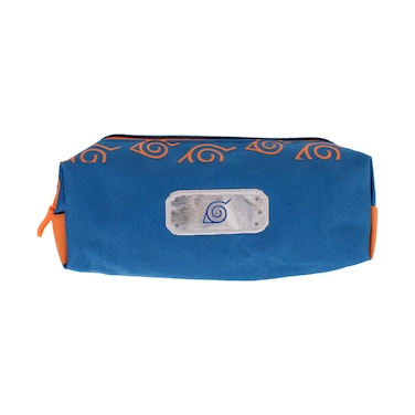 Naruto Ninja Theme Pencil Pouch for School Supplies - Blue/Orange