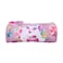 Cute Floral Cat Printed Cylindrical Pencil Case - Pink Multi-Color