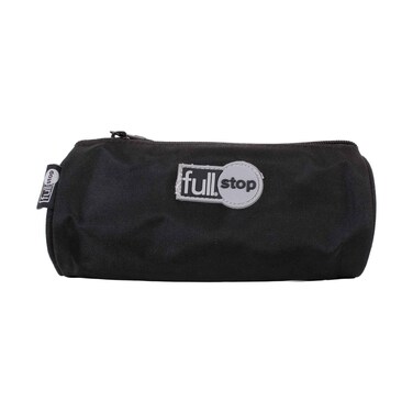 Full Stop Round Pencil Case Black/Gray