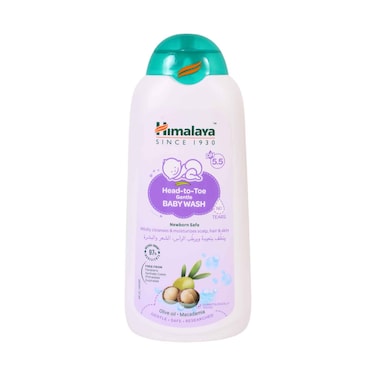 Himalaya Head-to-Toe Gentle Baby Wash with Olive Oil &amp; Macadamia 400ml
