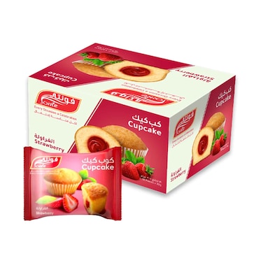 Fonte Strawberry Cup Cake 30gx18 Pieces