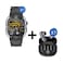 Promate SportFit Tough-Built Smartwatch With Bluetooth Calling + Hybrid Earbuds Anc Tws