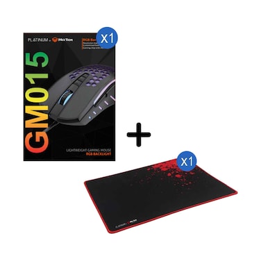 Platinum Gaming Mouse GM015 + Mouse Pad P110