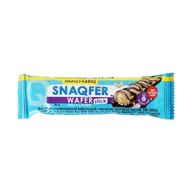 SNAQ Fabriq Snaqfer Milk Peanut Butter Wafer Bar 20g