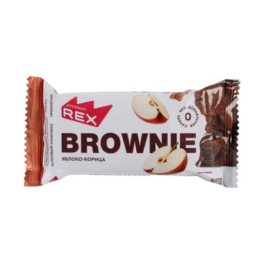 Rex Apple &amp; Cinnamon Brownie Protein Cake 50g
