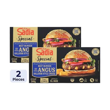 Sadia Angus Beef Burger with Halloumi Cheese 240gx2 Pieces