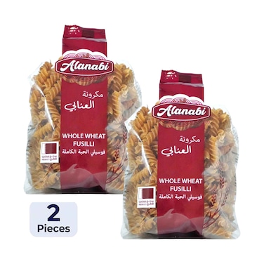 Al Anabi Pasta Whole Wheat Fusilli 400gx2 Pieces