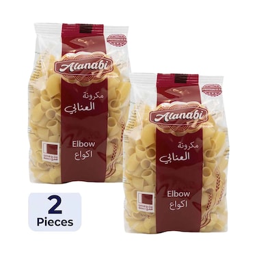 Al Anabi Pasta Big Elbow 400gx2 Pieces