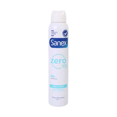 Sanex Zero% Pure &amp; Fresh Deodorant Spray 48H Protection for Sensitive Skin 200ml