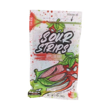 Sour Strips Appleberry Sour Candy Strips 96g