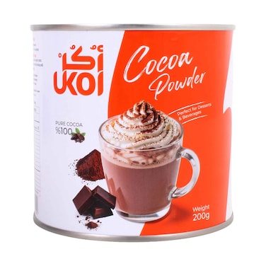 مسحوق الكاكاو النقي من يوكول 200 غرام