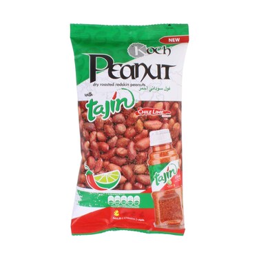 Koch Peanut Dry Roasted Red Skin Peanut With Tajin Chili Lime Mild 125g