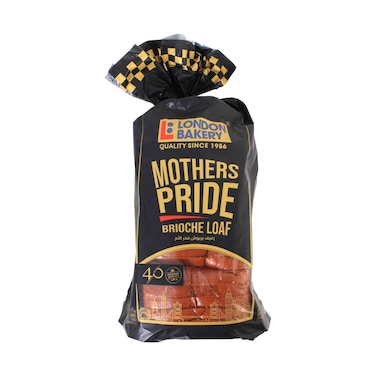 London Bakery Mother's Pride Brioche Loaf Premium Sliced Bread 550g