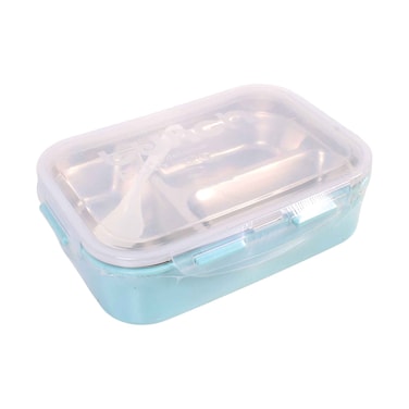 Expert Stainless Steel Partitioned Lunch Box Set 600ml