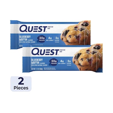 Quest Protein Bar Blueberry Muffin 60gx2 Pieces