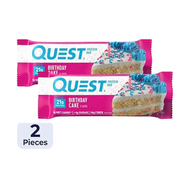 Quest Nutrition Protein Bar Birthday Cake 60gx2 Pieces