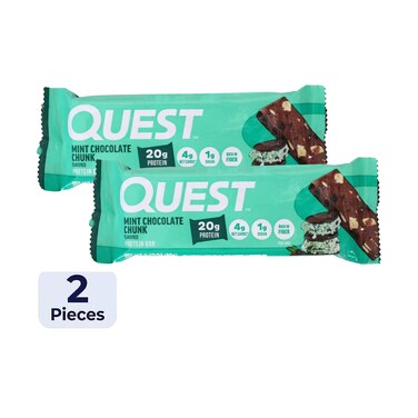 Quest Mint Chocolate Protein Bar 60gx2 Pieces