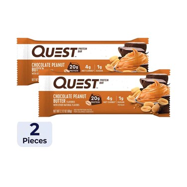 Quest Protein Bar Chocolate Peanut Butter 60gx2 Pieces