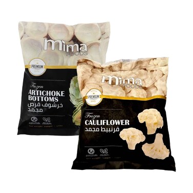 Mima Foods Artichoke Bottoms 400g &amp; Frozen Cauliflower 400g