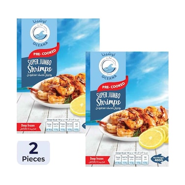 Oceana Super Jumbo Shrimps 400gx2 Pieces