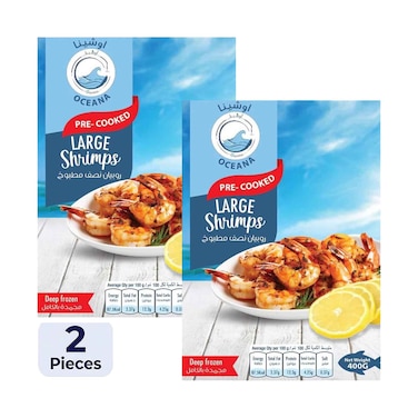 Oceana Large Shrimps 400gx2 Pieces