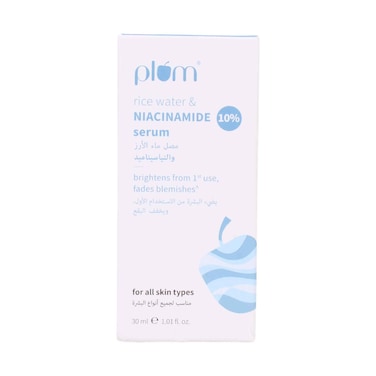 Plum 10% Niacinamide Face Serum with Rice Water 30ml