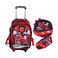 AA Cown Trolley Back Pack + Lunch Bag + Pencil Case Set Assorted