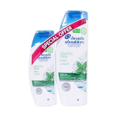Head &amp; Shoulders Menthol Fresh Cooling Shampoo Value Pack 350+190