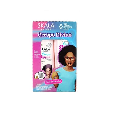 Skala Divino Crespo Shampoo &amp; Conditioner Kit 650ml