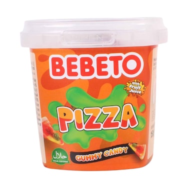 Bebeto Fruity Pizza Gummy Sweets Container 150g