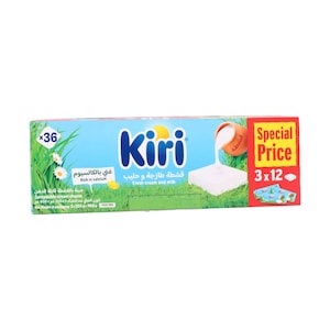 Kiri Fresh Cream & Milk Spreadable Cheese Portions 3 x 200g