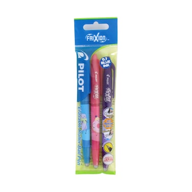 Pilot Frixon Erasable Roller Ball Pen 0.7mm Blue 3 Pieces Set
