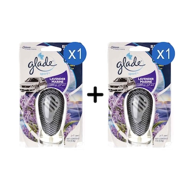 Glade Sport Air Freshener With Lavender Marine 7ml + 1 Piece