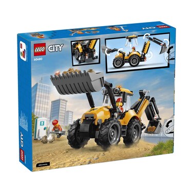 Lego City Yellow Backhoe Loader #60480