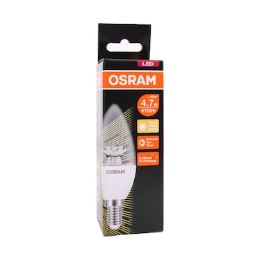 Osram LED Light Clear Bulb 4.7W E14