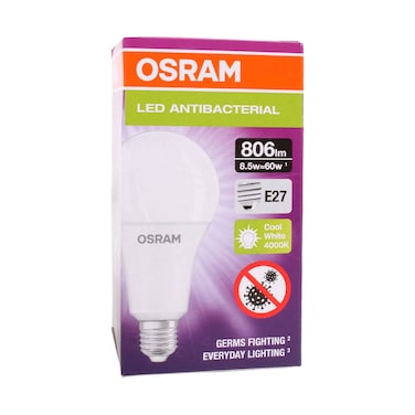 Osram Anti Bacterial LED Light Bulb 8.5W 840 E27