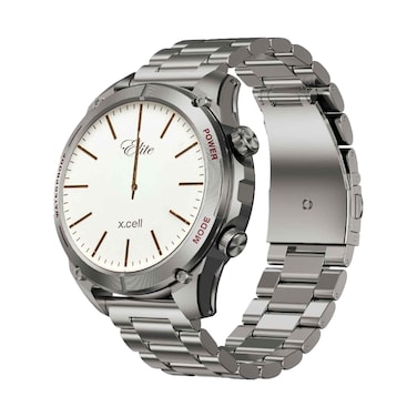 XCell Elite 8 Pro Smartwatch Silver with Silver Strap
