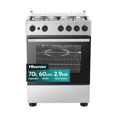 Hisense Gas Cooker 4 Burner 60x60Cm
